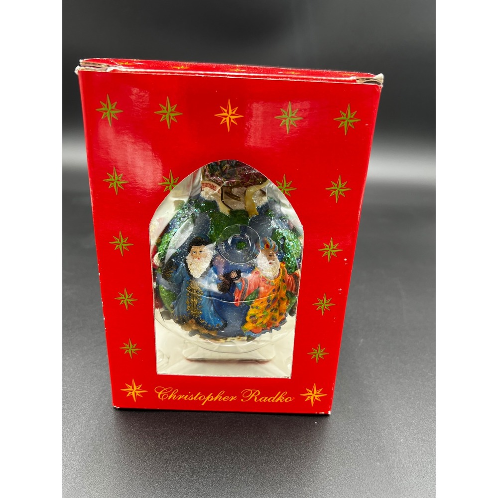 Christopher Radko Santas Around the World Glass Ornament 01-6860-0 With‎ Box